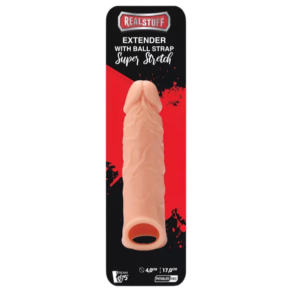 RealStuff - penisförlängare - naturfärg - 17 cm