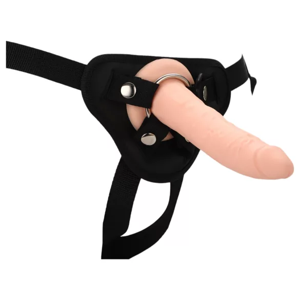 RealStuff - strap-on dildo - smal - naturfärg
