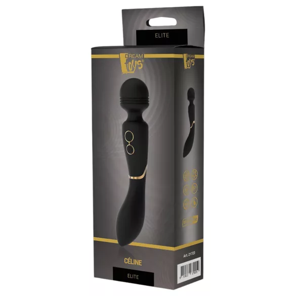Elite Celine - G-punktvibrator och massager - vattentät - svart