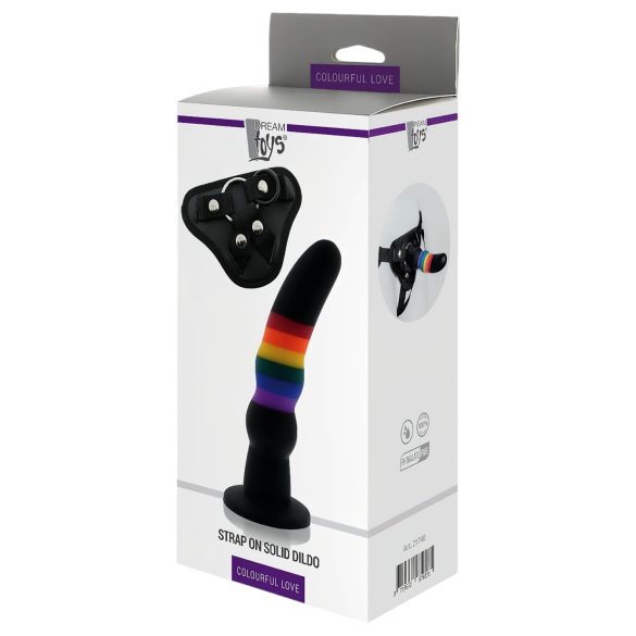 Colorful Love - strap-on dildo - färgglad