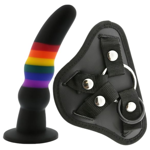 Colorful Love - strap-on dildo - färgglad