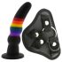 Colorful Love - strap-on dildo - färgglad