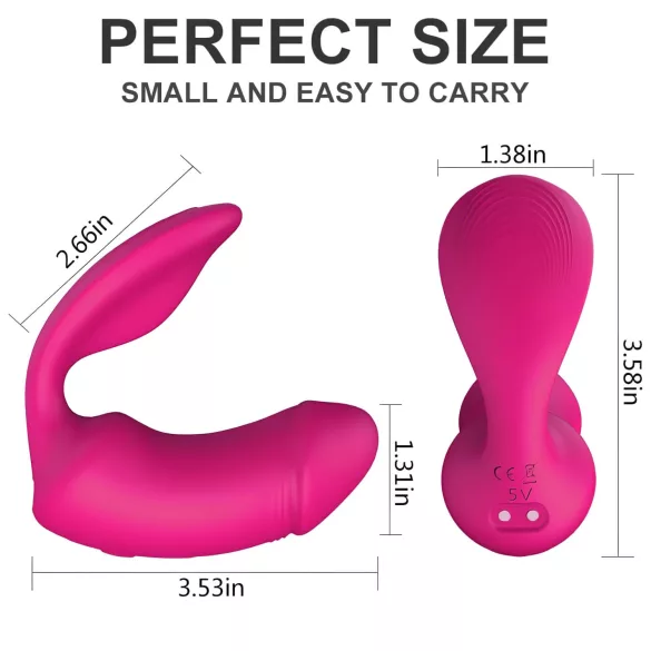 Vibes of Love Duo - 2-i-1 klitorisstimulator (rosa)