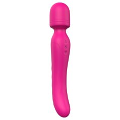   Vibes of Love - wand vibrator - uppladdningsbar, värmande, massager - rosa