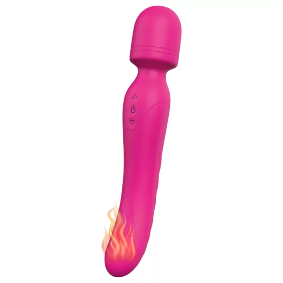 Vibes of Love - wand vibrator - uppladdningsbar, värmande, massager - rosa