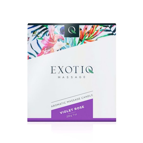 Exotiq - doftande massage ljus - ros - 200g