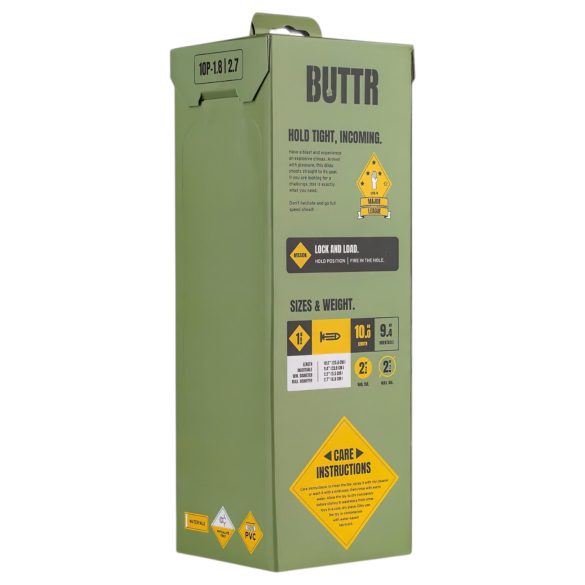 BUTTR - dildo med sugkopp - stor - svart