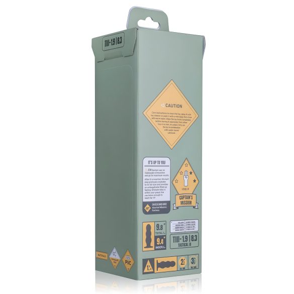 BUTTR Tactical III - dildo med sugkopp - svart