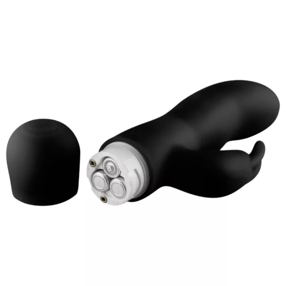 Easytoys Mad Rabbit - G-punktsvibrator med klitorisstimulering - svart