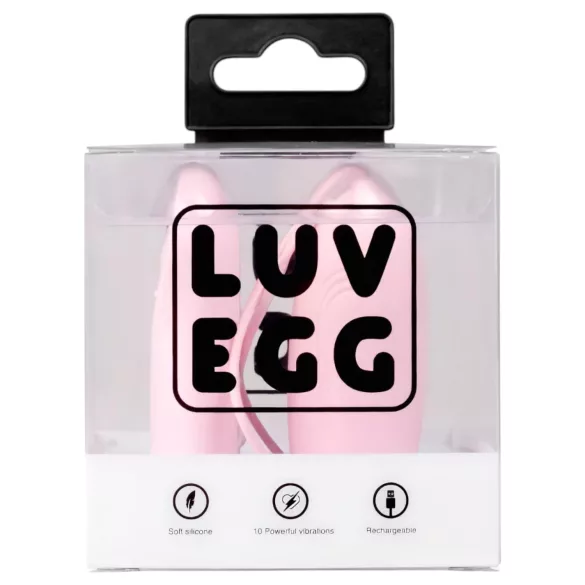 LUV EGG - bärbart uppladdningsbart, trådlöst vibrerande ägg (rosa)