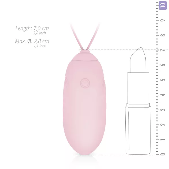 LUV EGG - vibratorägg med fjärrkontroll - uppladdningsbar - rosa