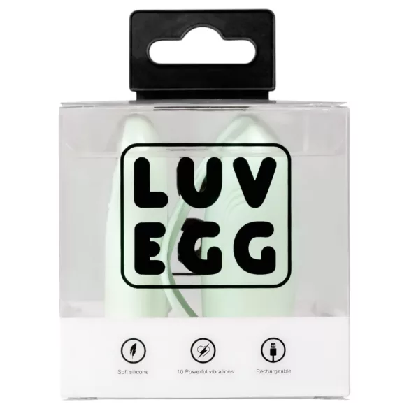 LUV EGG - bärbart uppladdningsbart trådlöst vibrerande ägg (grön)