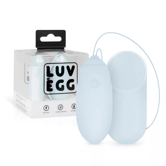 LUV EGG - vibrerande ägg med fjärrkontroll - uppladdningsbar - blå