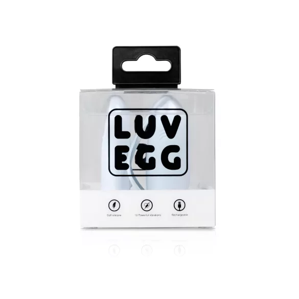 LUV EGG - vibrerande ägg med fjärrkontroll - uppladdningsbar - blå