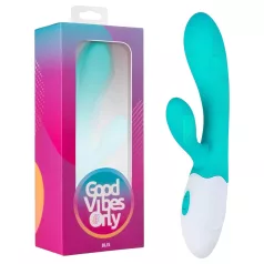   Good Vibes Only Blis Rabbit - rabbitvibrator med klitorisstimulator - turkos