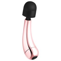 Rosy Gold - massagevibrator mini kurvad - roseguld