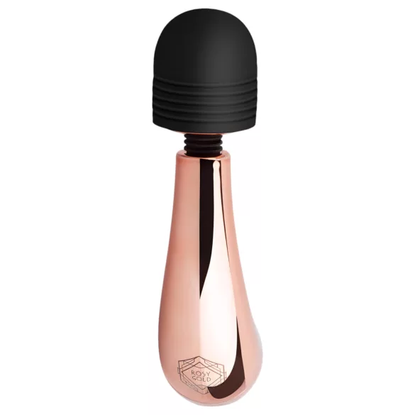 Rosy Gold - massagevibrator mini kurvad - roseguld