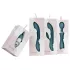 Bloom Orchid Wand - vibrator stav - uppladdningsbar massager - turkos