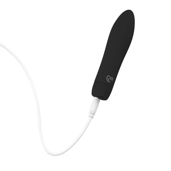 Easytoys - vibratorstav med laddningsbart batteri - svart