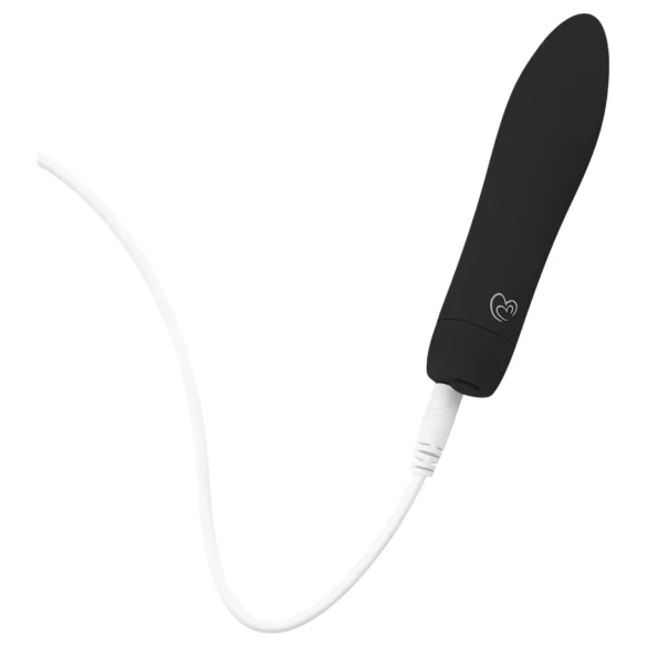 Easytoys - vibratorstav med laddningsbart batteri - svart
