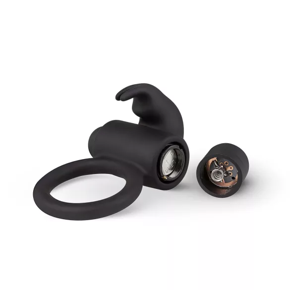 EasyToys Bunny - vibratorring för penis - svart