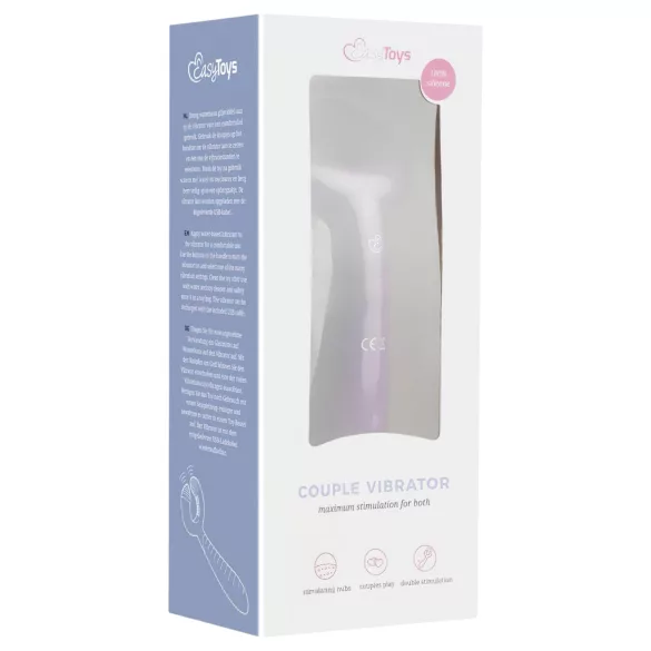 Easytoys Couple - parvibrator uppladdningsbar vattentät silikon lila
