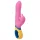 PMV20 - roterande rabbitvibrator med klitorisarm - silikon rosa