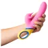PMV20 - roterande rabbitvibrator med klitorisarm - silikon rosa