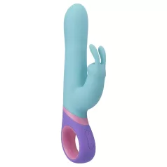   PMV20 Meta Rabbit - rabbitvibrator med roterande klitorisstimulator - mintgrön