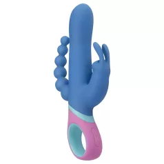 PMV20 Vice Double - roterande trearmad vibrator - blå