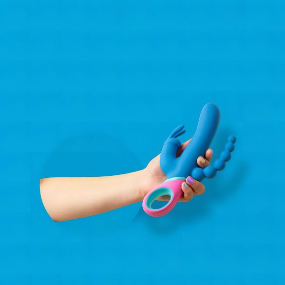 PMV20 Vice Double - roterande trearmad vibrator - blå