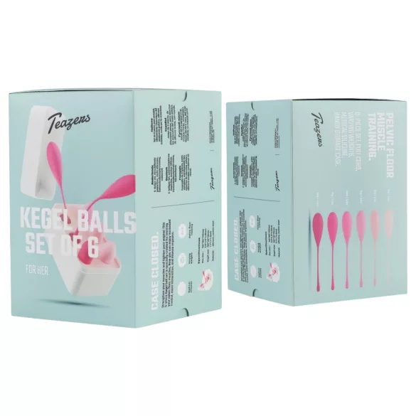 Teazers - knipkulor set 6-pack - rosa