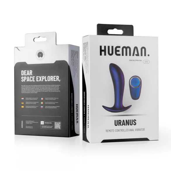 Hueman Uranus - analvibrator med fjärrkontroll - uppladdningsbar - lila