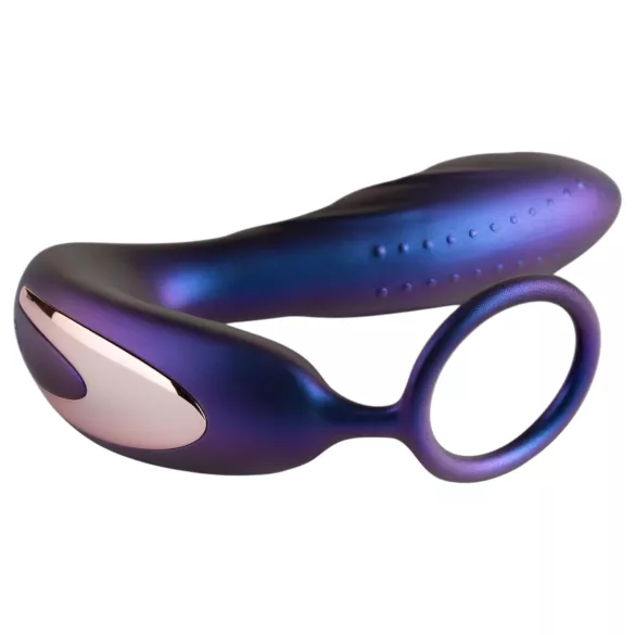 Hueman Black Hole - radiostyrd analvibrator med penisring (lila)