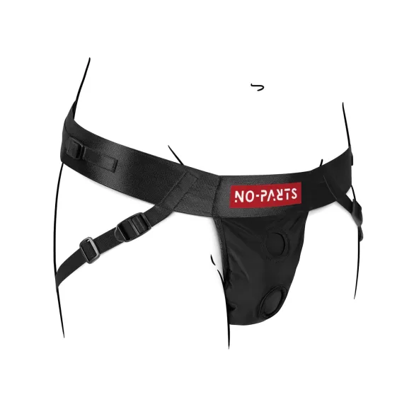No-Parts Taylor - strap-on sele med dubbla O-ringar - justerbar S-L