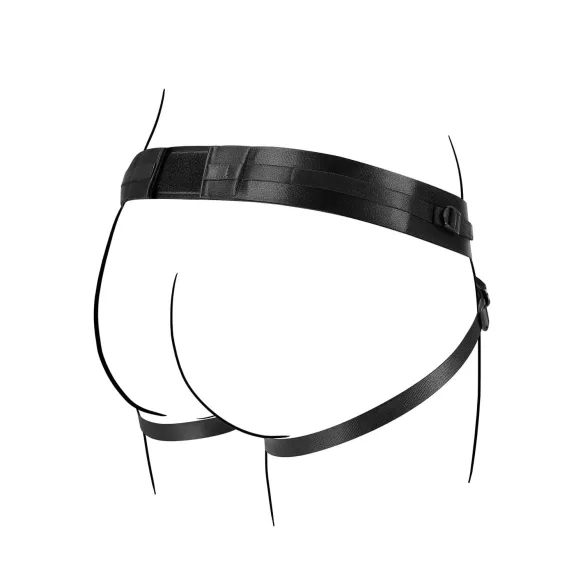 No-Parts Taylor - strap-on sele med dubbla O-ringar - justerbar S-L