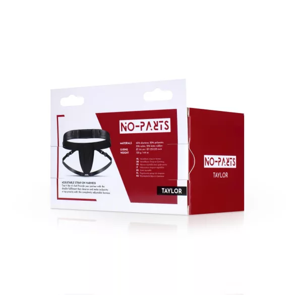 No-Parts Taylor - strap-on sele med dubbla O-ringar - justerbar S-L
