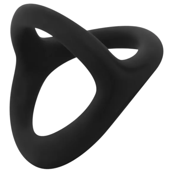 Easytoys Desire Ring - penisring och pungband - flexibel silikon - svart