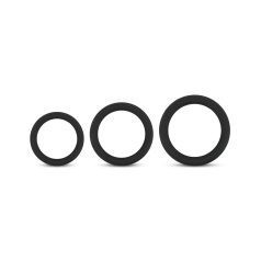 Easytoys - penisring set - 3-pack - svart