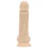 Real Fantasy - realistisk dildo med pung - 20,5 cm - hudfärg