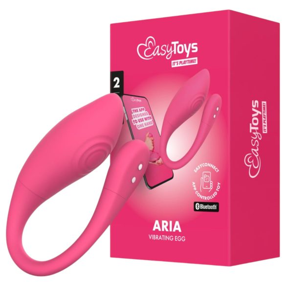EasyConnect - vibratorägg med fjärrkontroll - rosa