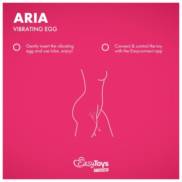 EasyConnect - vibratorägg med fjärrkontroll - rosa