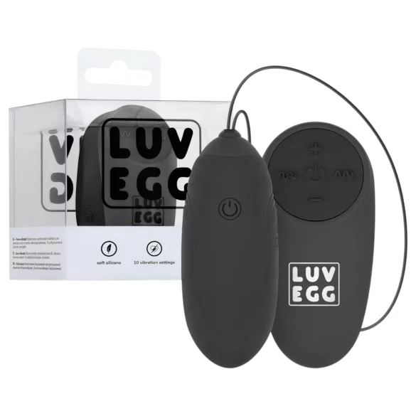 LUV EGG - vibratorägg uppladdningsbar fjärrkontroll svart