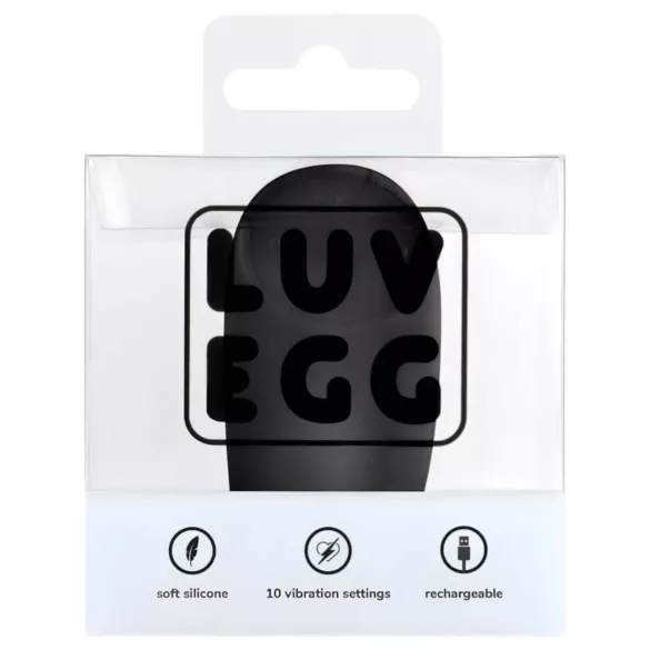 LUV EGG - vibratorägg uppladdningsbar fjärrkontroll svart