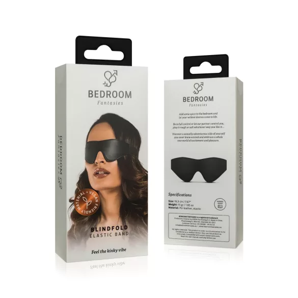 Bedroom Fantasies - ögonmask - lädereffekt - svart