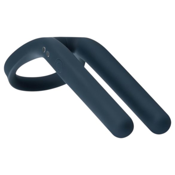 Boners - penisring och vibrator för pung - uppladdningsbar - blå