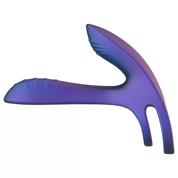 Hueman Infinity Ignite - vibratorisk penisring med kulor - lila