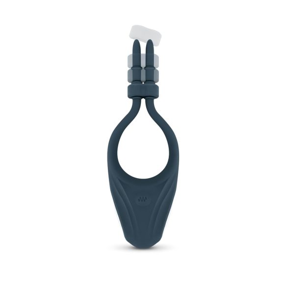 Boners - vibratorisk justerbar penisring - silikon blå