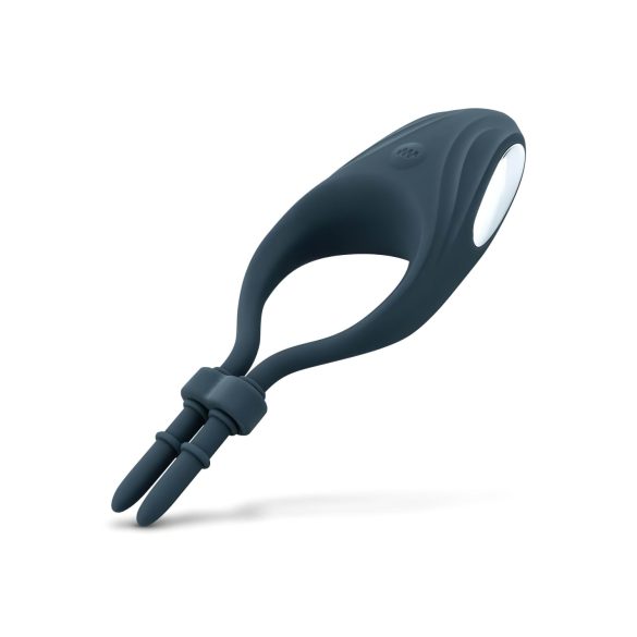 Boners - vibratorisk justerbar penisring - silikon blå