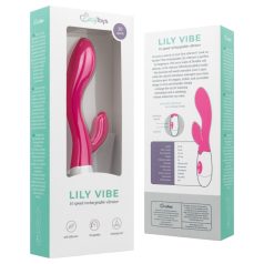   Easytoys - Rabbitvibrator med klitorisstimulans - uppladdningsbar - rosa